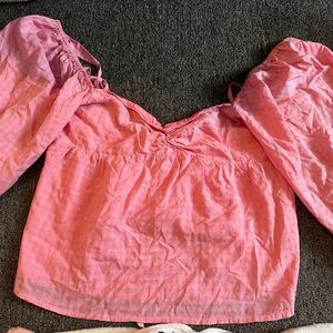 Dee Elly pink off shoulder blouse